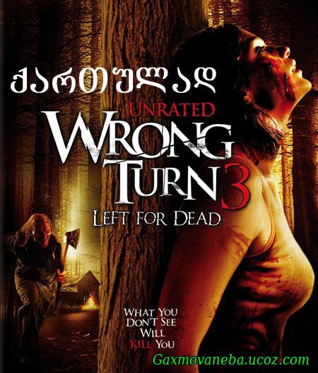 Wrong Turn 3: Left for Dead / მცდარი შესახვევი 3 (ქართულად)